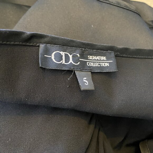 CDC Signature Collection Dress Black Sz 5 Babydoll Halter Ruffle Whimsigoth Prom - Picture 2 of 16